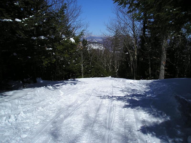 P1010009.JPG - The snowmobile tracks made for easy going.