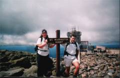 Tim and Danielle on the summit of Mt. Washington