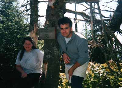 Danielle and Tim on Mt. Waumbek